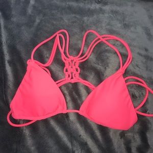 Adorable Neon Orange Bikini Top
